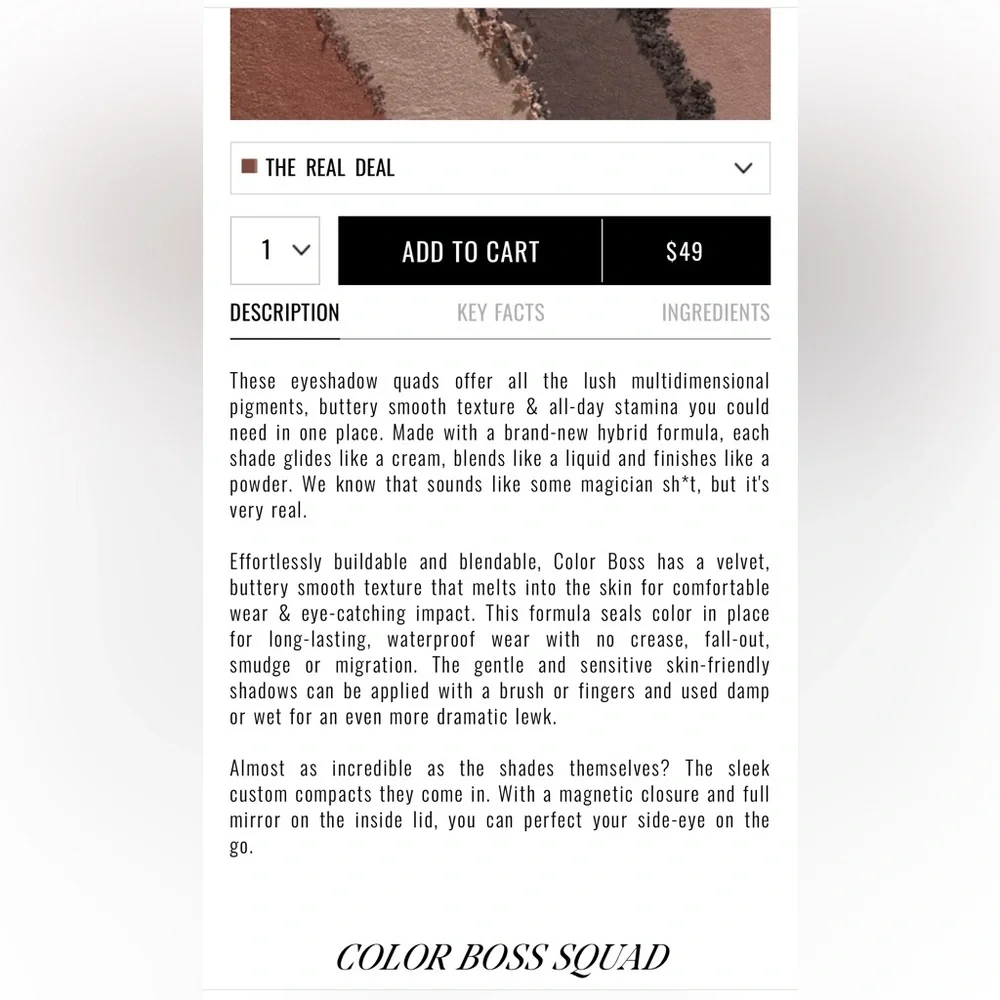 NWT💕IL MAKIAGE COLOR BOSS SQUAD- THE REAL DEAL